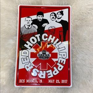 Red Hot Chili Peppers Metal Band Sign